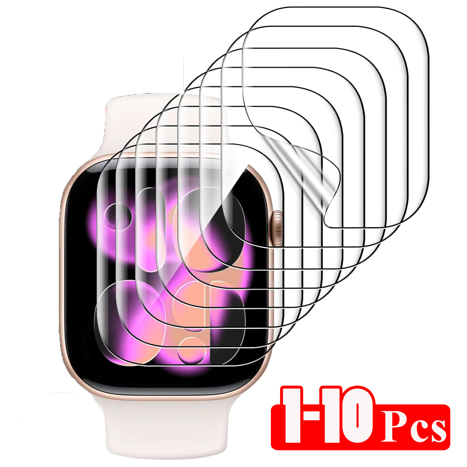 Hydrogel Screen Protector - 1-10PCS Hydrogel Film for Apple Watch
