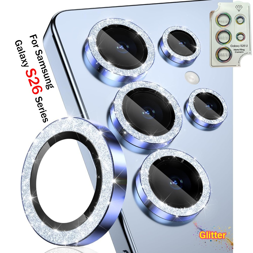 Tempered Glass Screen 9H - 9H HD Tempered Glass Glitter Camera