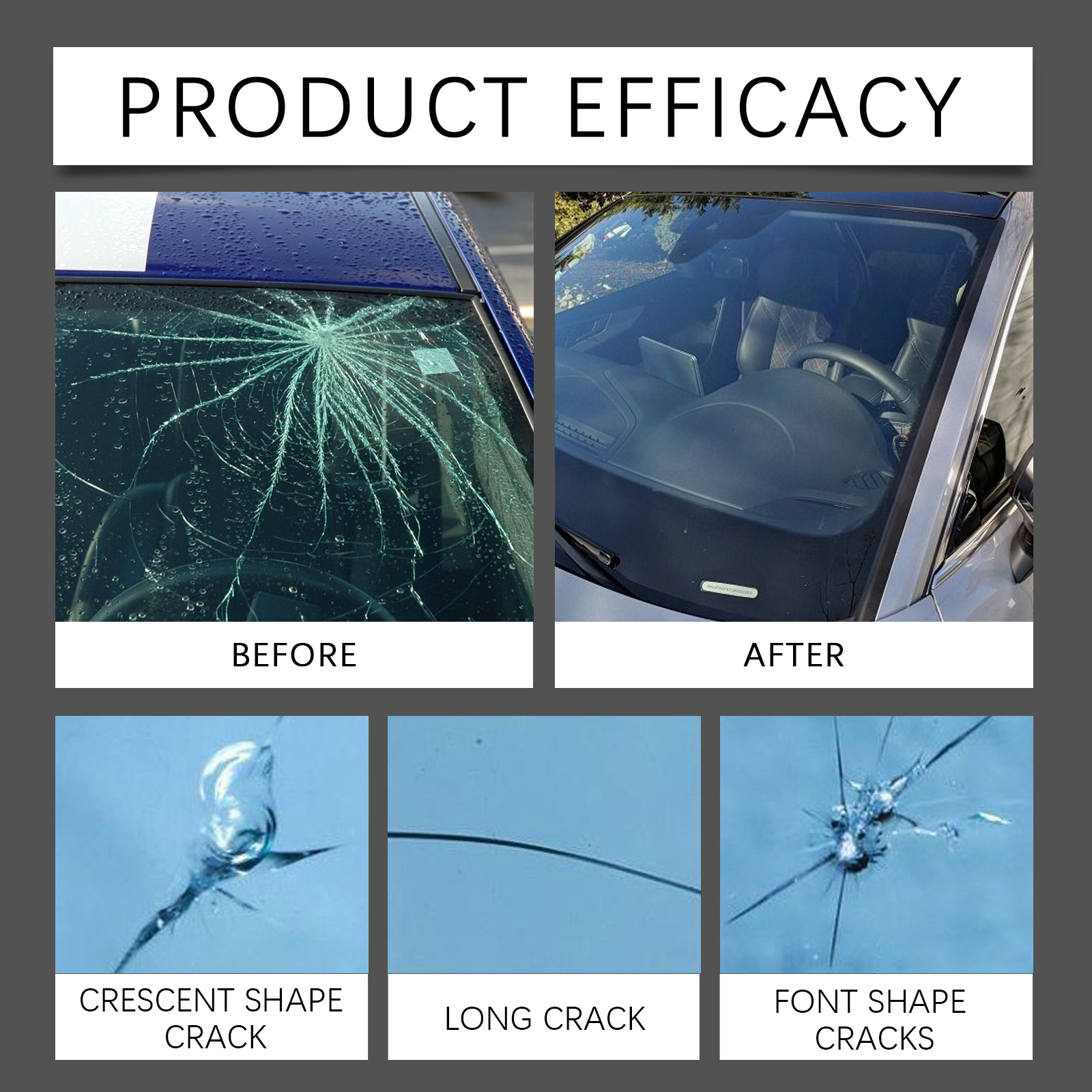 Car Windshield Crack Repair Re - огляд і ціна Liquid Uv Glue Kit