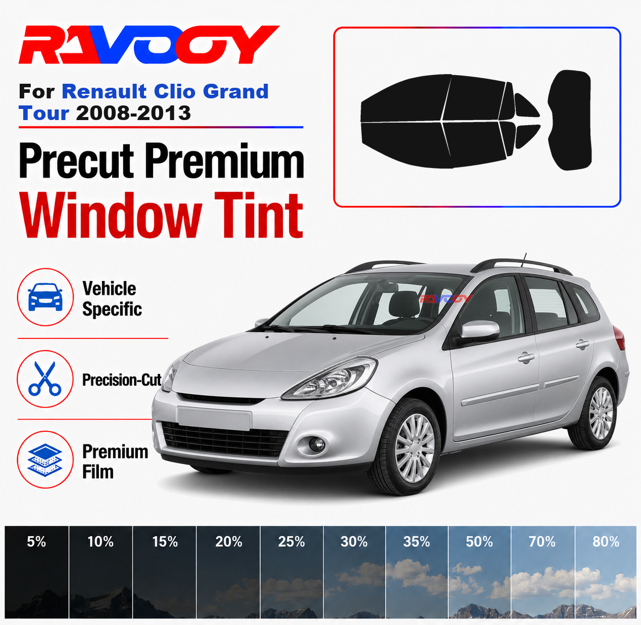Premium Precut Window Tint Kit - огляд і ціна Privacy Screen Protector