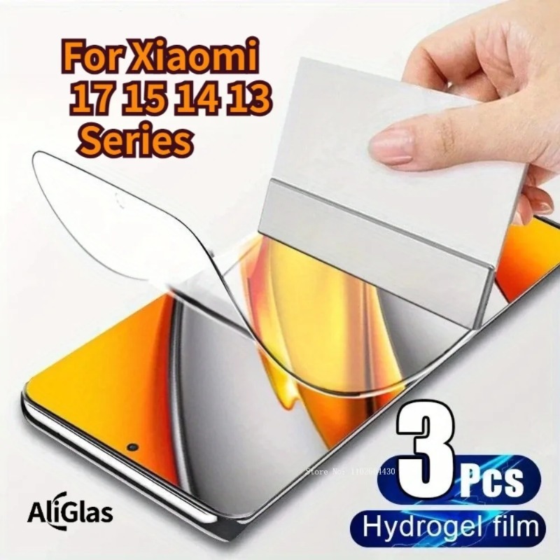 3pcs Hydrogel Film for Xiaomi  - огляд і ціна Flexible Tpu Film
