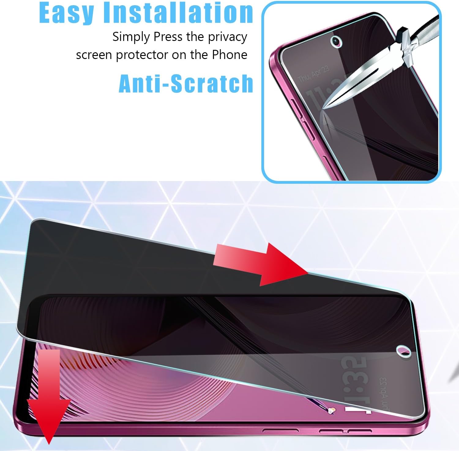 [2 Pack] For Honor 400 Lite/40 - огляд і ціна Privacy Filter 2Pack