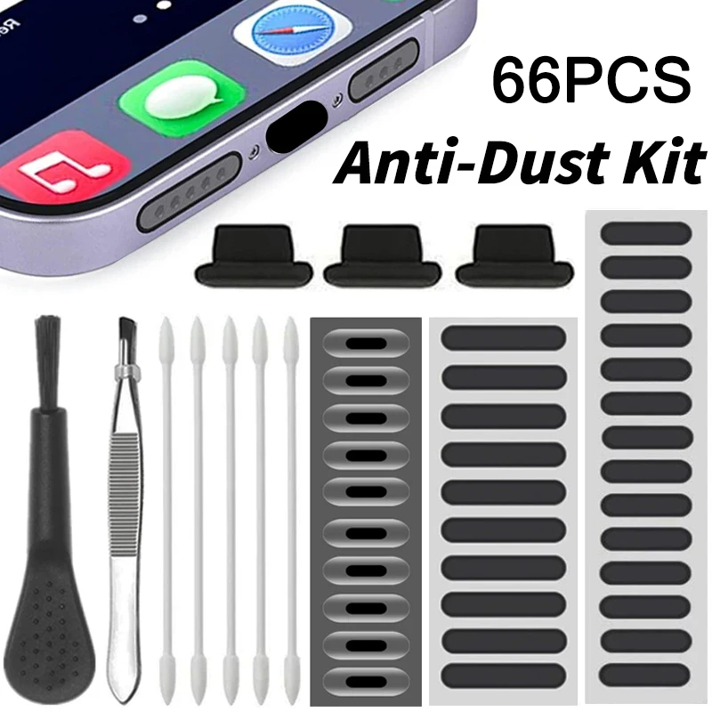 66PCS Dust Plug Phone Speaker  - огляд і ціна Dust Removal Sticker