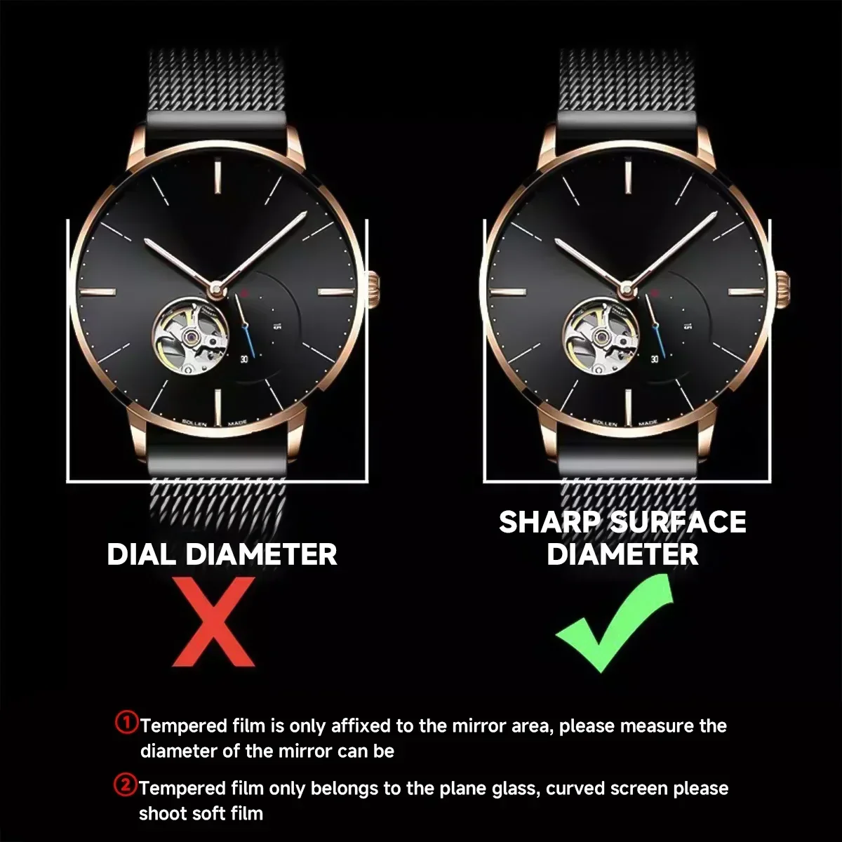 26-46mm Universal Tempered Gla - огляд і ціна Smartwatch Screen Film