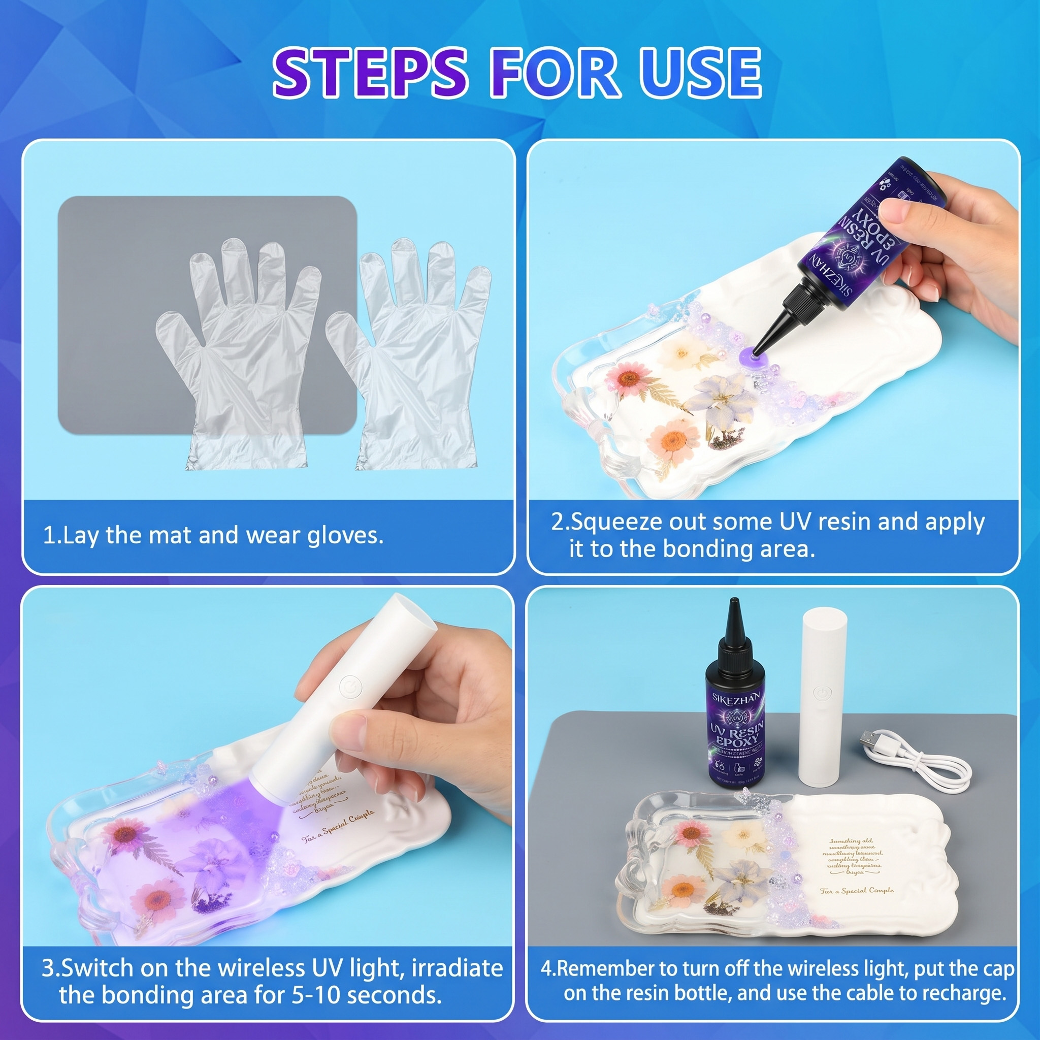 Crystal Clear UV Glue Kit with - огляд і ціна Liquid Uv Glue Kit