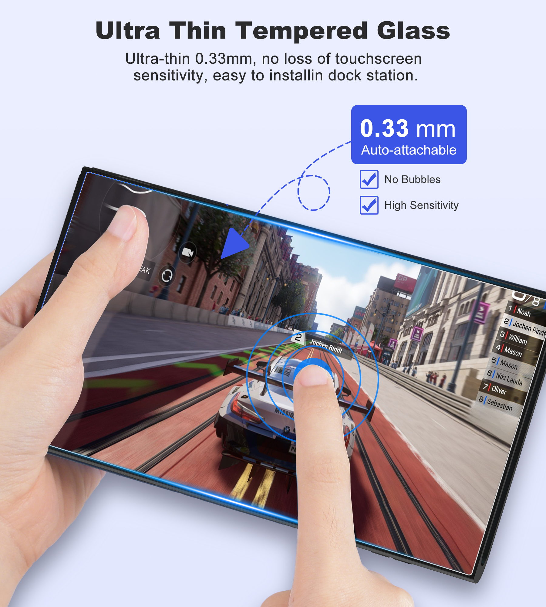 BEBONCOOL 2-Pack Tempered Glas - огляд і ціна Screen Alignment Tool