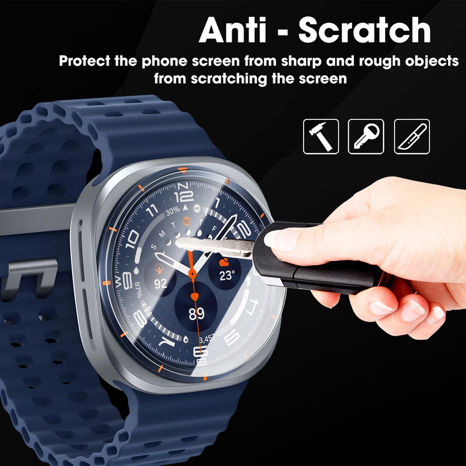 For Samsung Galaxy Watch Ultra - огляд і ціна Glass Protector Auto