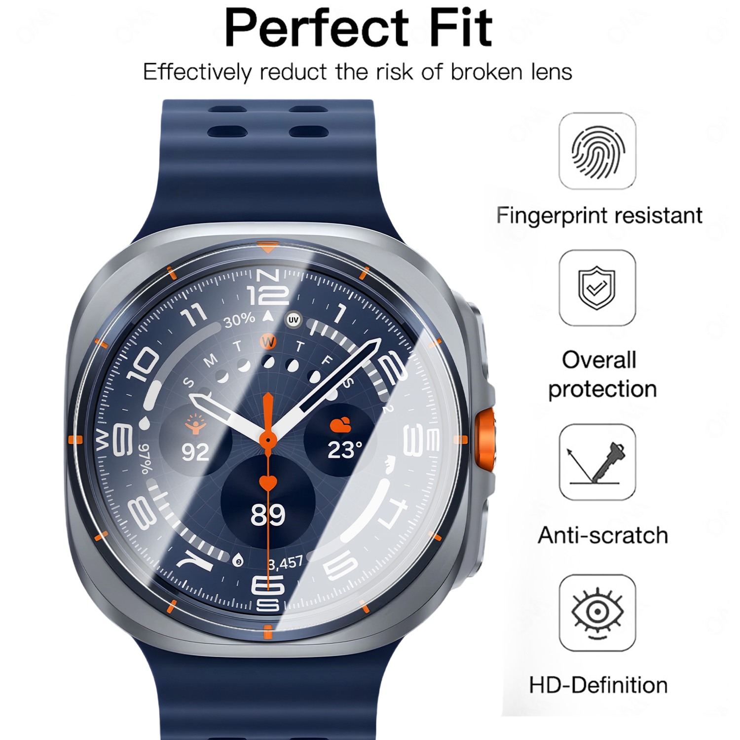 For Samsung Galaxy Watch Ultra - огляд і ціна Glass Protector Auto