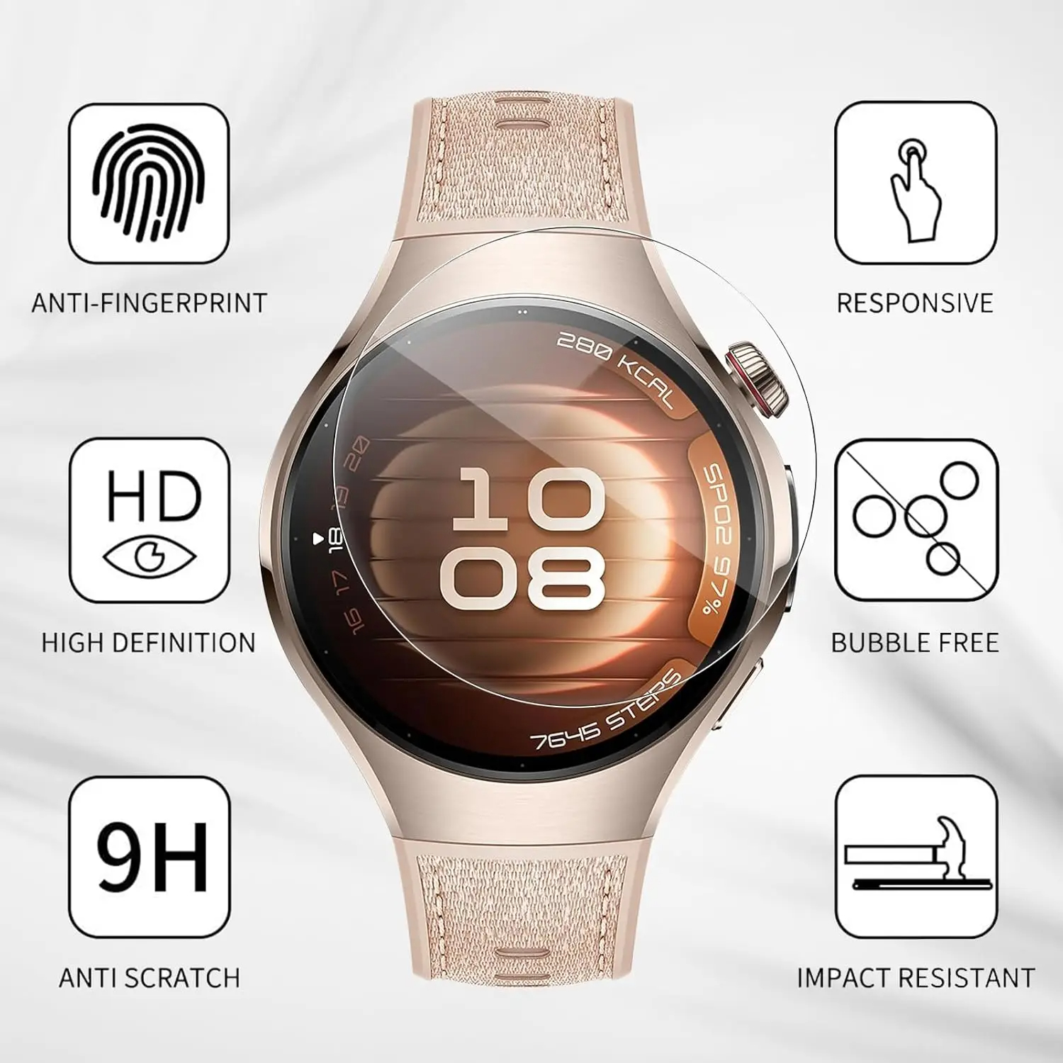 Hydrogel Film For Huawei Watch - огляд і ціна Hydrogel Screen Protector