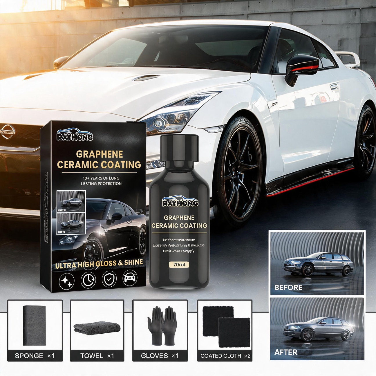 1-5PCS Paint Protection Liquid - огляд і ціна Nano Liquid Coating