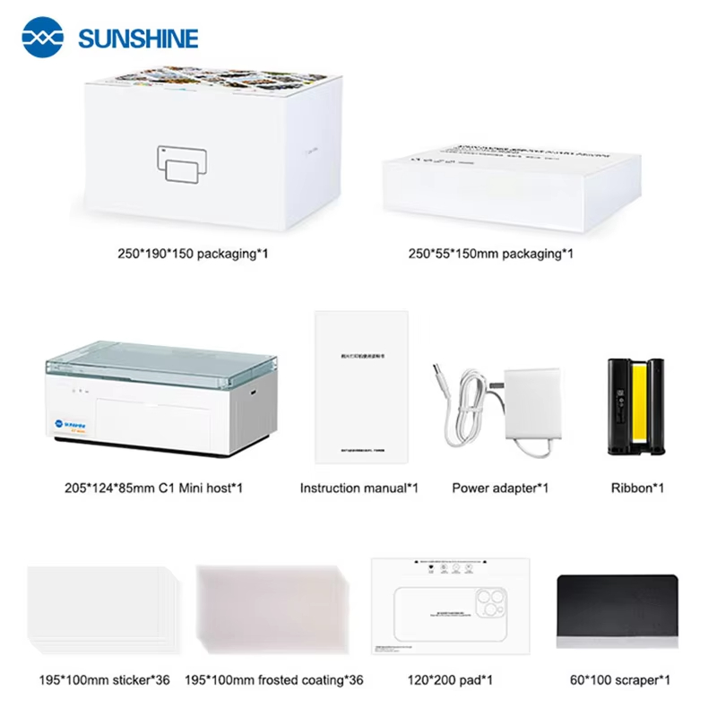 SUNSHINE C1 Mini Color film DI - огляд і ціна Screen Protector Cutter