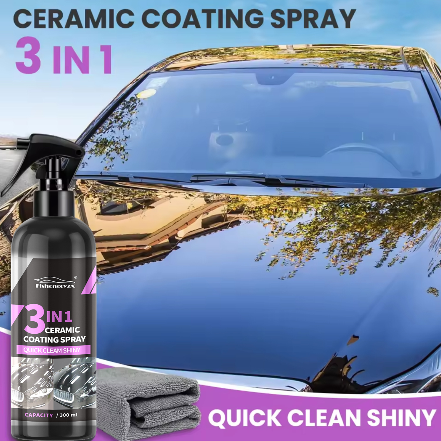 3 in 1 Car Ceramic Liquid Coat - огляд і ціна Nano Liquid Coating