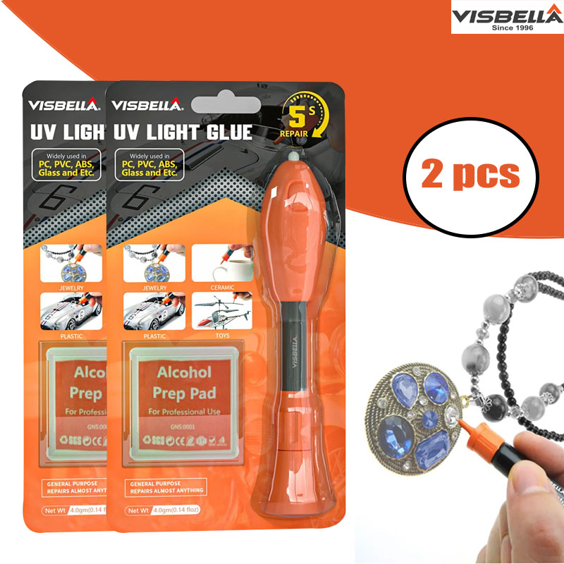 Visbella 2 PCS UV Light Glue P - огляд і ціна Liquid Uv Glue Kit