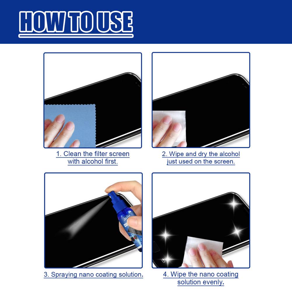 Liquid Screen Protector Spray  - огляд і ціна Oleophobic Coating Spray