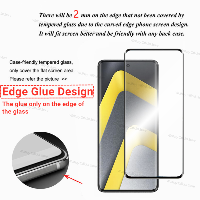 3/2/1 PCS 3D Curved Edge Glass - огляд і ціна Curved Edge Screen