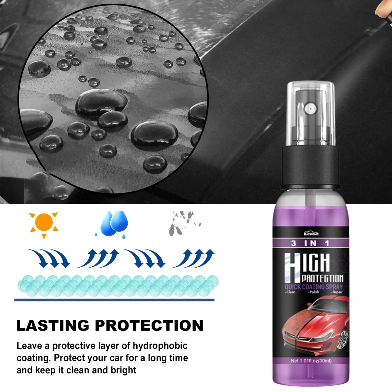 3 in 1 Car Ceramic Liquid Coat - огляд і ціна Nano Liquid Coating