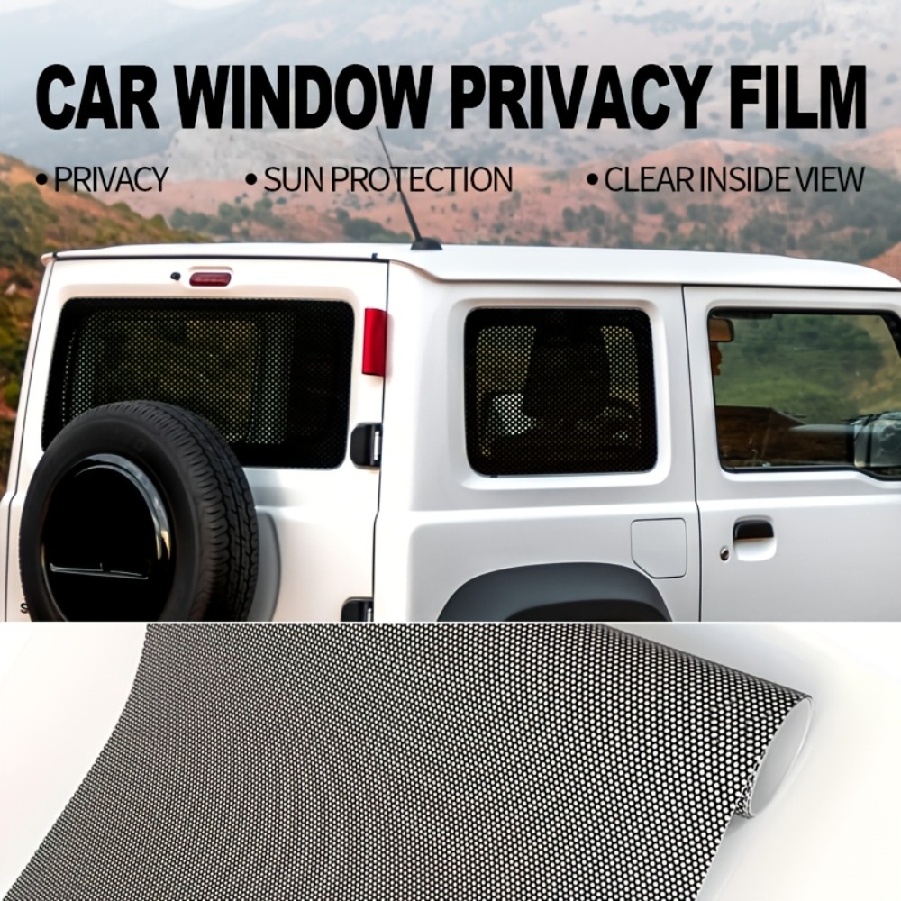 1Roll Black Perforated Vinyl P - огляд і ціна Privacy Screen Protector