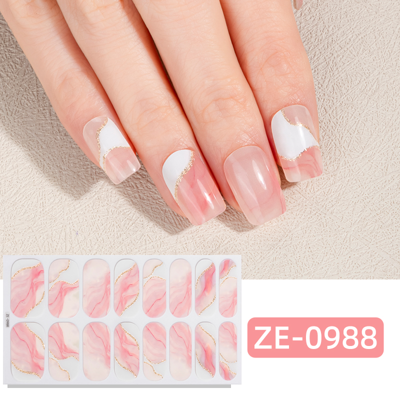 16Tips Gradient Marble Full Co - огляд і ціна Full Cover Adhesive
