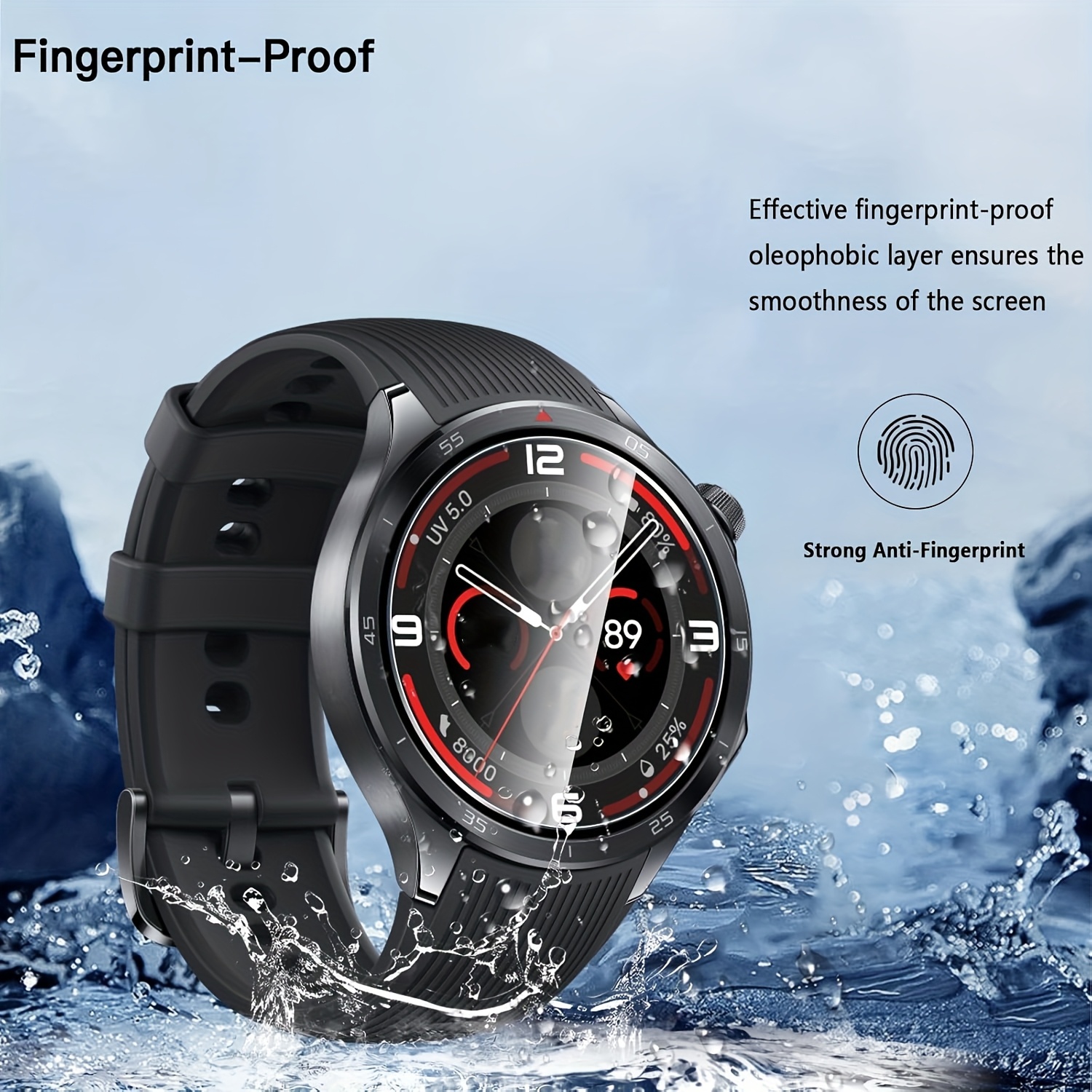 3PCS 9H Tempered Glass Screen  - огляд і ціна Smartwatch Screen Film