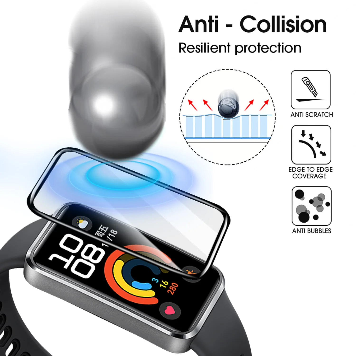 Flexible Screen Protectors for - огляд і ціна Smartwatch Screen Film