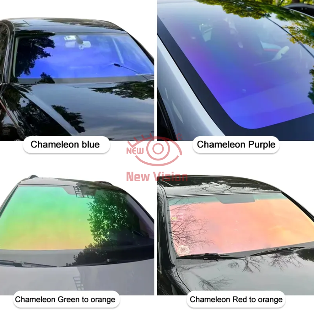 1mX3m 70%VLT Aurora Red Green  - огляд і ціна Glass Protector Auto