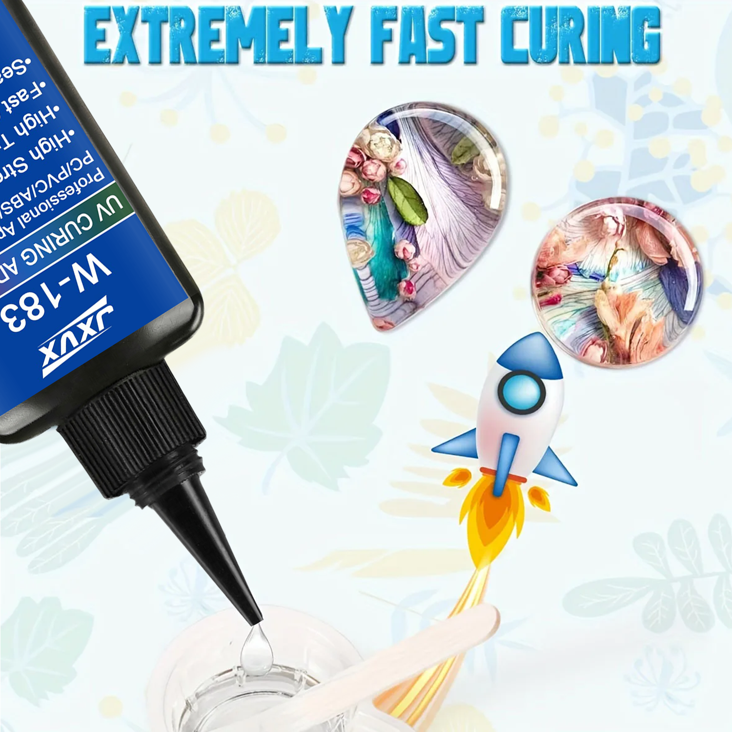 50ml UV Resin Kits With Lamp U - огляд і ціна Liquid Uv Glue Kit