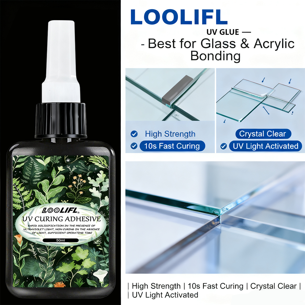 LOOLIFL UV Glue Kit 3 Bottles  - огляд і ціна Liquid Uv Glue Kit